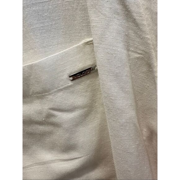 Volcom Coco Ho Yoked Green and White Linen Blend Button Down Top Size Small - Picture 6 of 9